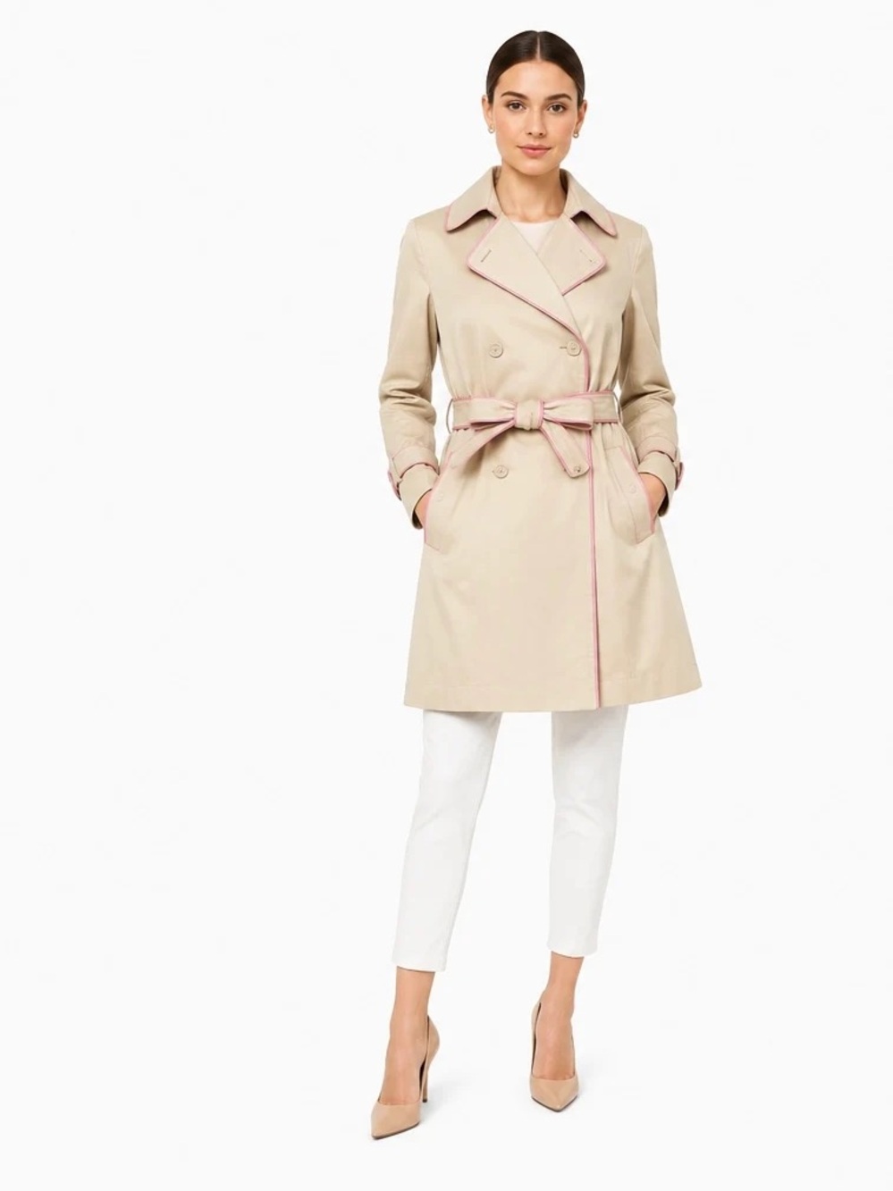 Coach Tan Trench Coat Size S